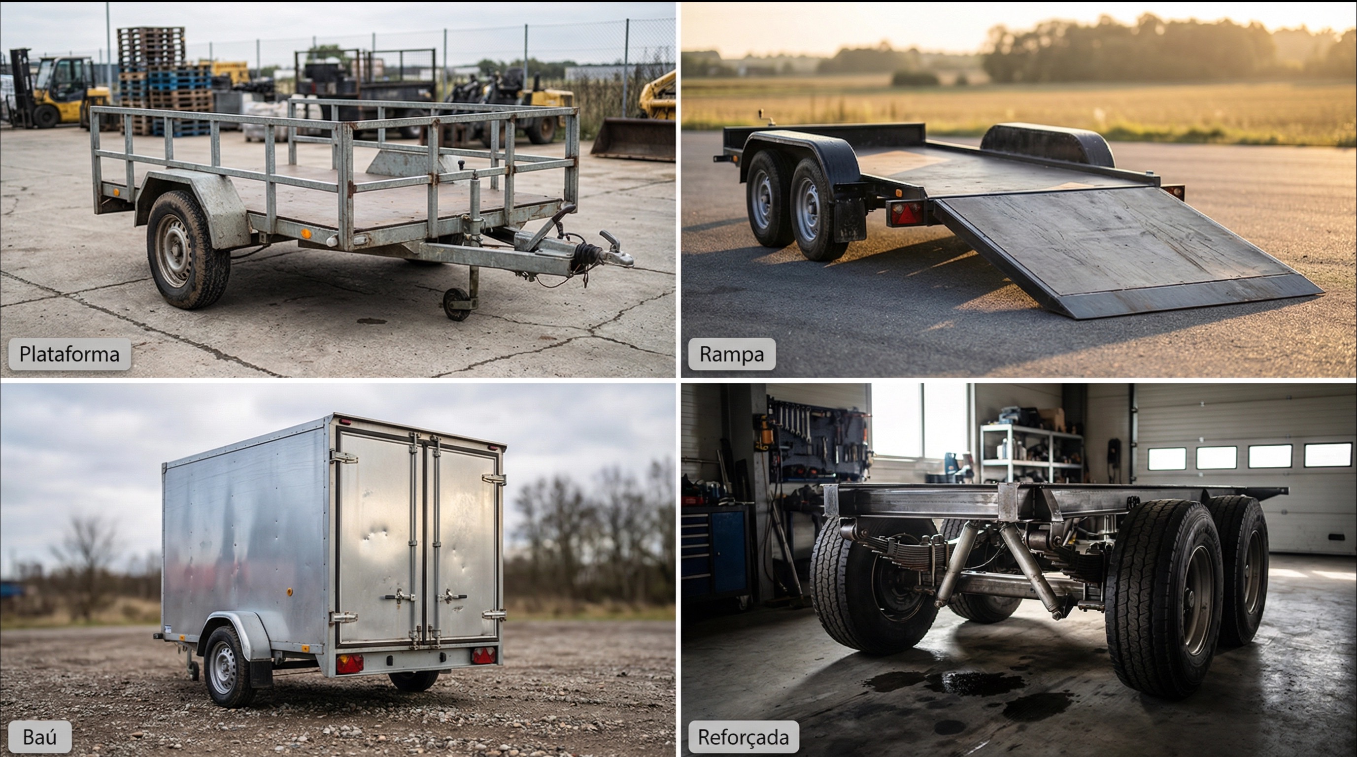 Carretinhas realistas em mosaico