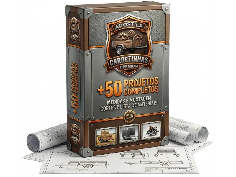 Apostila Carretinhas Premium - +50 Projetos Completos
